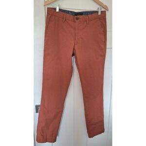 Banana Republic Men's Aiden Cinnabar Cotton Pants Size 31 X 32 Summerweight
